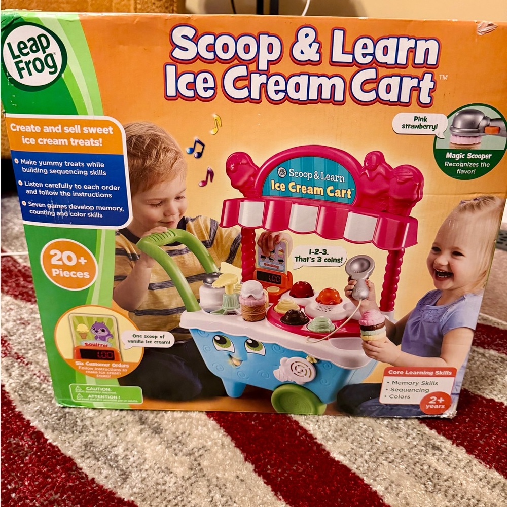 BNIB Leapfrog Scoop & Learn Ice Cream Cart